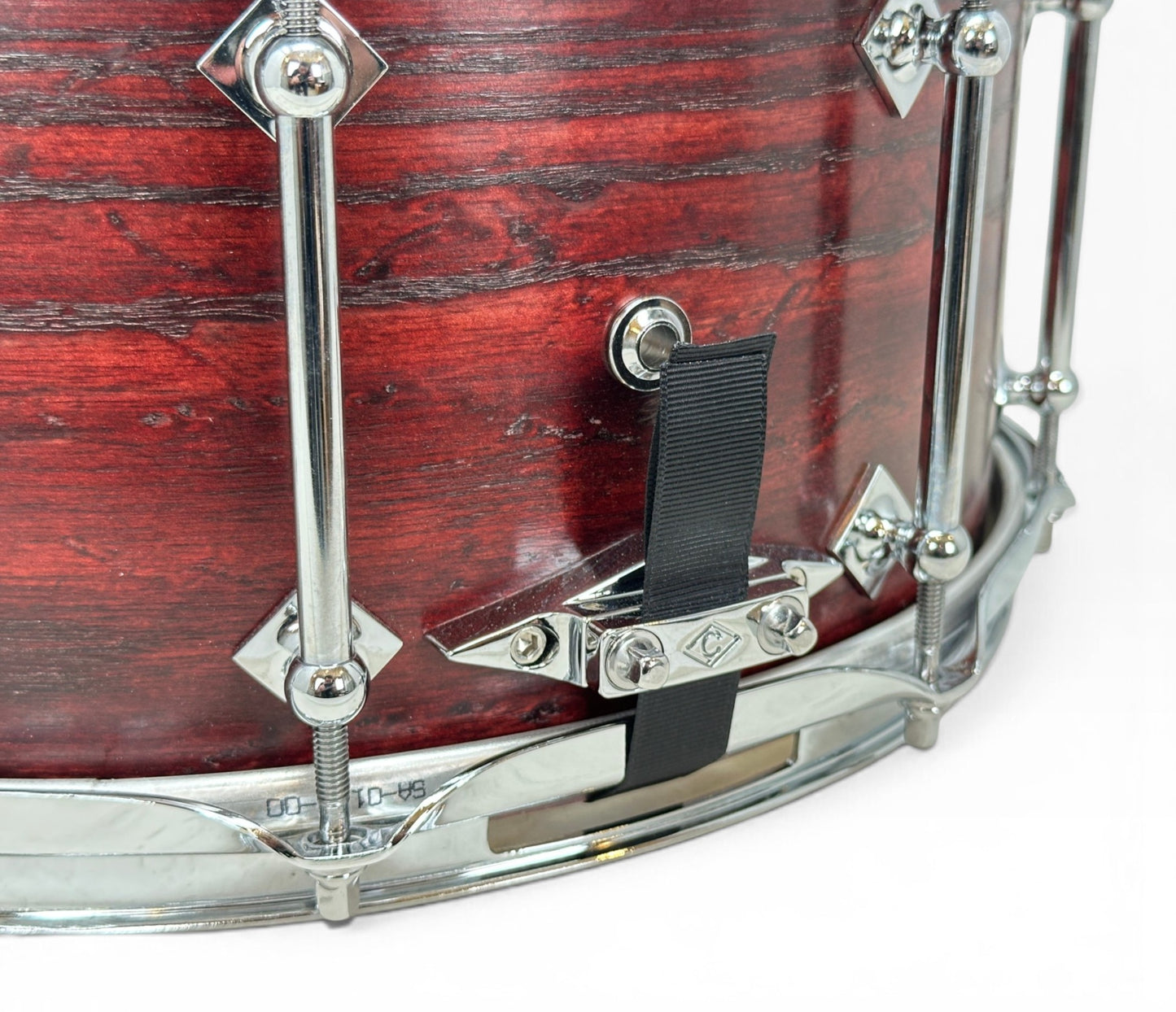 Craviotto Custom Shop 14" x 6.5" Ash Snare Drum in Red Stain