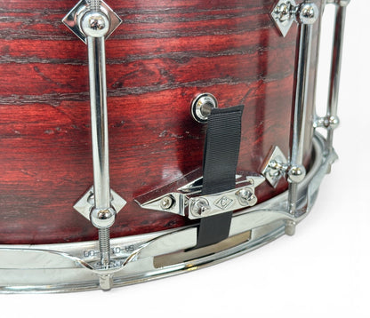 Craviotto Custom Shop 14" x 6.5" Ash Snare Drum in Red Stain