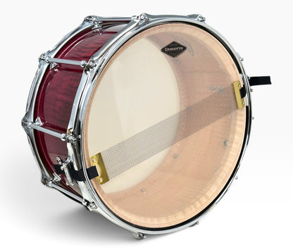 Craviotto Custom Shop 14" x 7.5" Curly Maple Snare Drum in Transparent Plum Lacquer