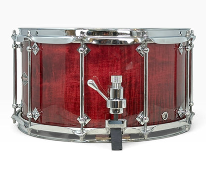 Craviotto Custom Shop 14" x 7.5" Curly Maple Snare Drum in Transparent Plum Lacquer