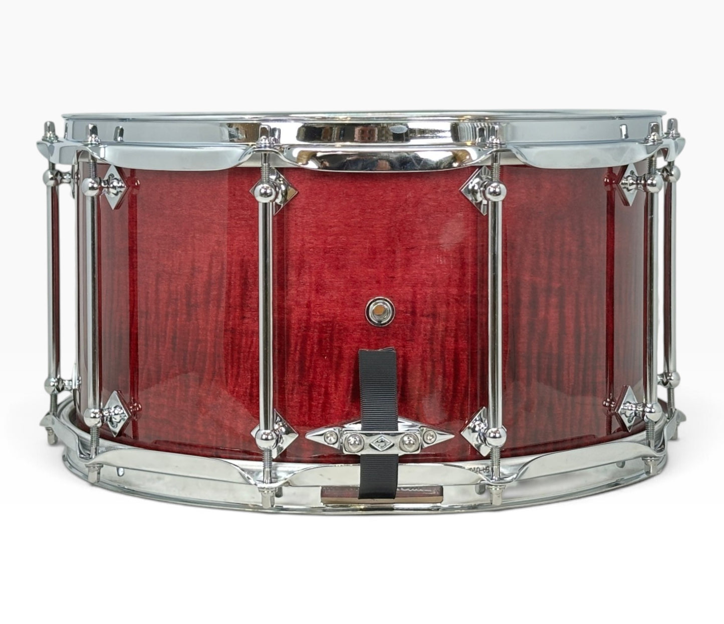 Craviotto Custom Shop 14" x 7.5" Curly Maple Snare Drum in Transparent Plum Lacquer