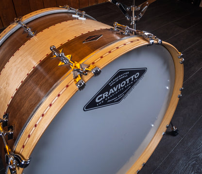 Craviotto Custom Shop 22" 3-Piece Walnut/Maple/Walnut Shell Pack