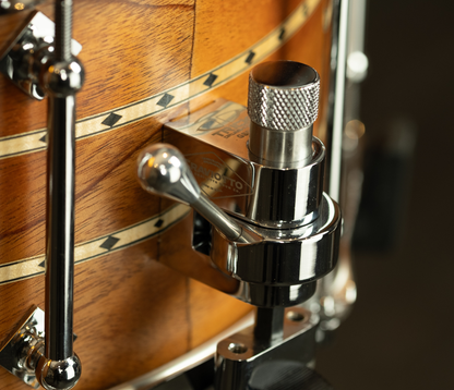 Craviotto Mahogany 14" x 6.5" Snare Drum w/ Maple In-lays & 45' Edges