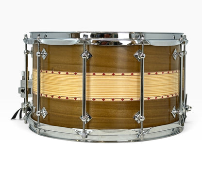 Craviotto Private Reserve 14" x 8" Poplar/Spruce/Poplar Snare Drum with Double Red Inlay 45's