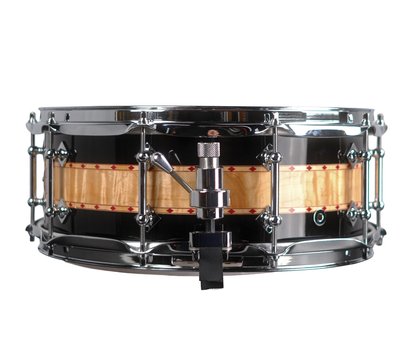 Craviotto Private Reserve Curly Maple 14 x 5.5 Snare Drum in Black