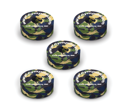 Cympad Chromatics Special Edition 40/15mm Cymbal Pad in Camouflage - Set of 5