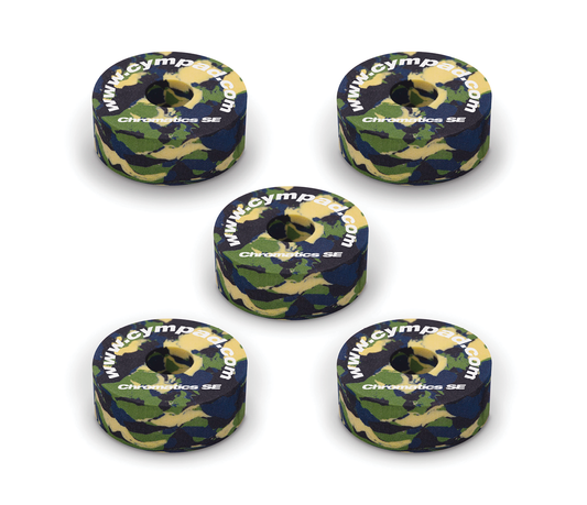 Cympad Chromatics Special Edition 40/15mm Cymbal Pad in Camouflage - Set of 5
