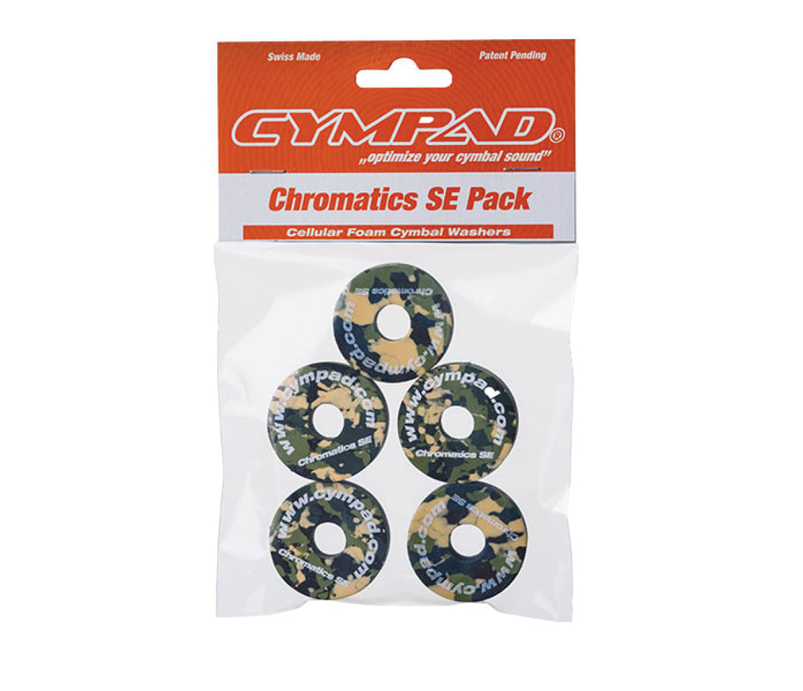 Cympad Chromatics Special Edition 40/15mm Cymbal Pad in Camouflage - Set of 5