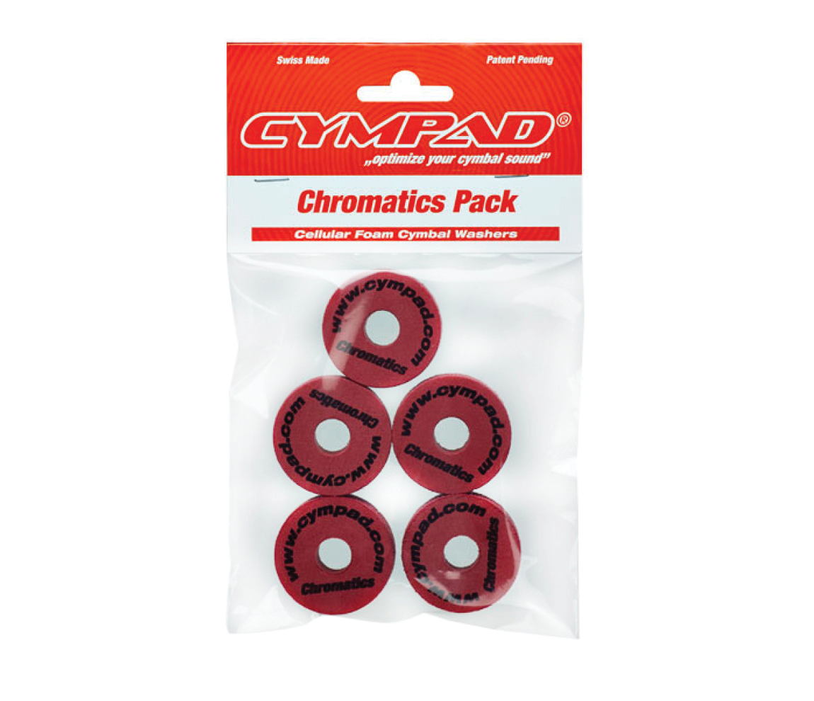 Cympad Chromatics 40/15mm Cymbal Pad in Crimson - Set of 5