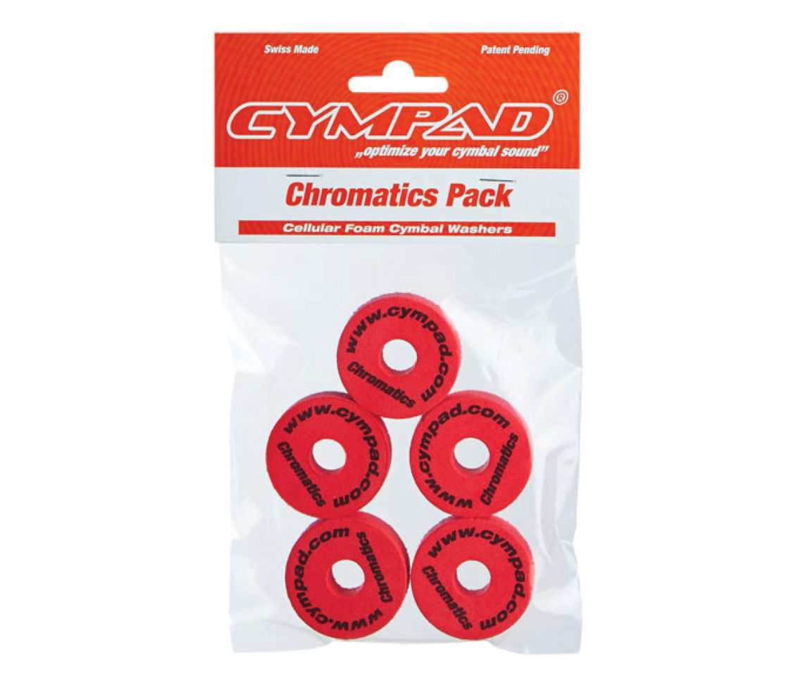 Cympad Chromatics 40/15mm Cymbal Pad in Red - Set of 5