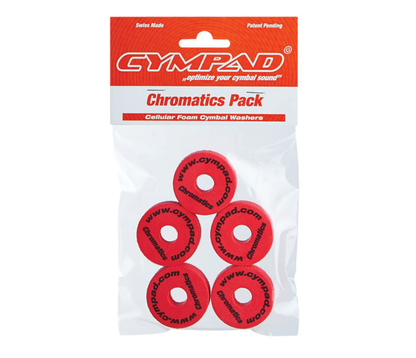 Cympad Chromatics 40/15mm Cymbal Pad in Red - Set of 5