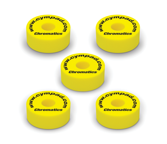 Cympad Chromatics 40/15mm Cymbal Pad in Yellow - Set of 5