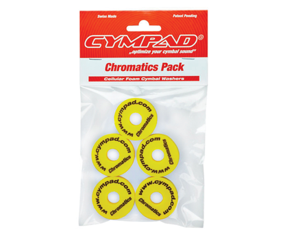 Cympad Chromatics 40/15mm Cymbal Pad in Yellow - Set of 5