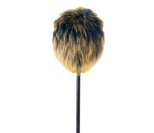 Danmar 8.5" Furry Kick Beater in Dark Blue with Gold Tips