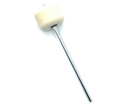Danmar Bass Drum Pedal Beater - White Felt/Chrome Shaft