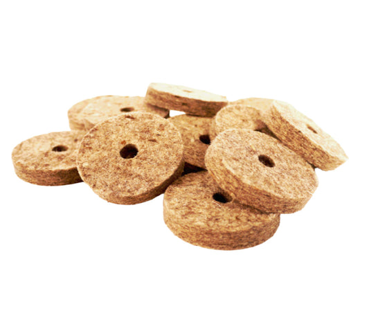 Danmar Felt Washer 12 Pack White For Cymbal Tilter