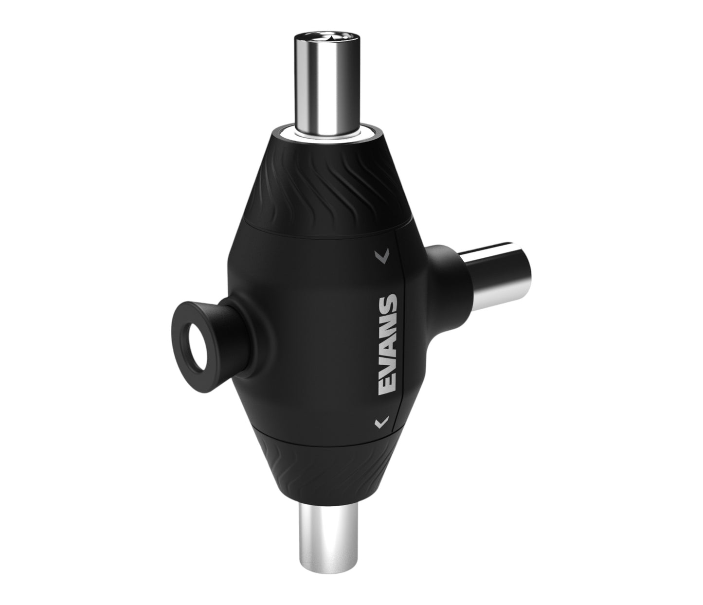 Black Evans pull key drum key on a white background