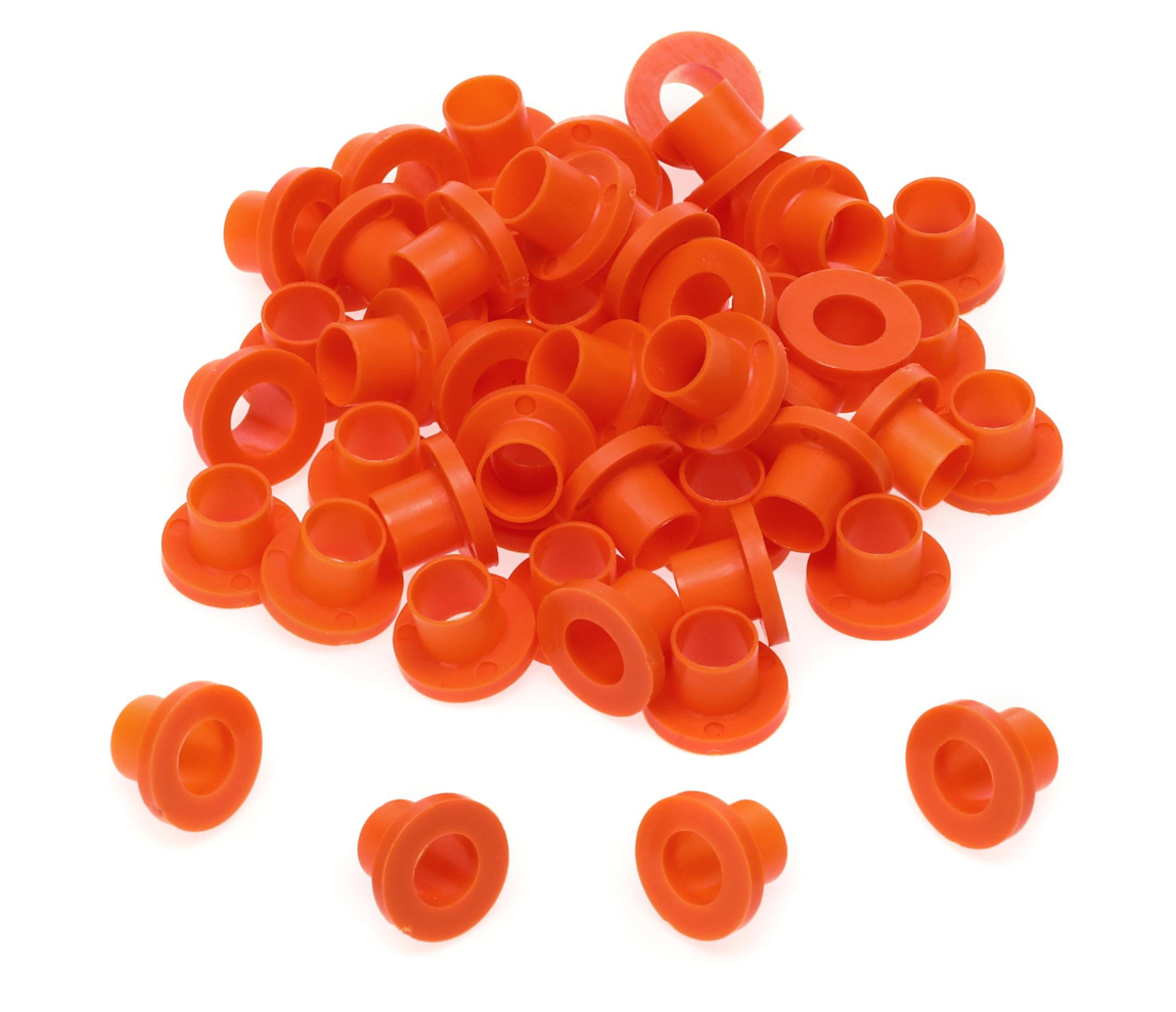 Danmar 100 Pack Nylon Tension Rod Washers - Orange