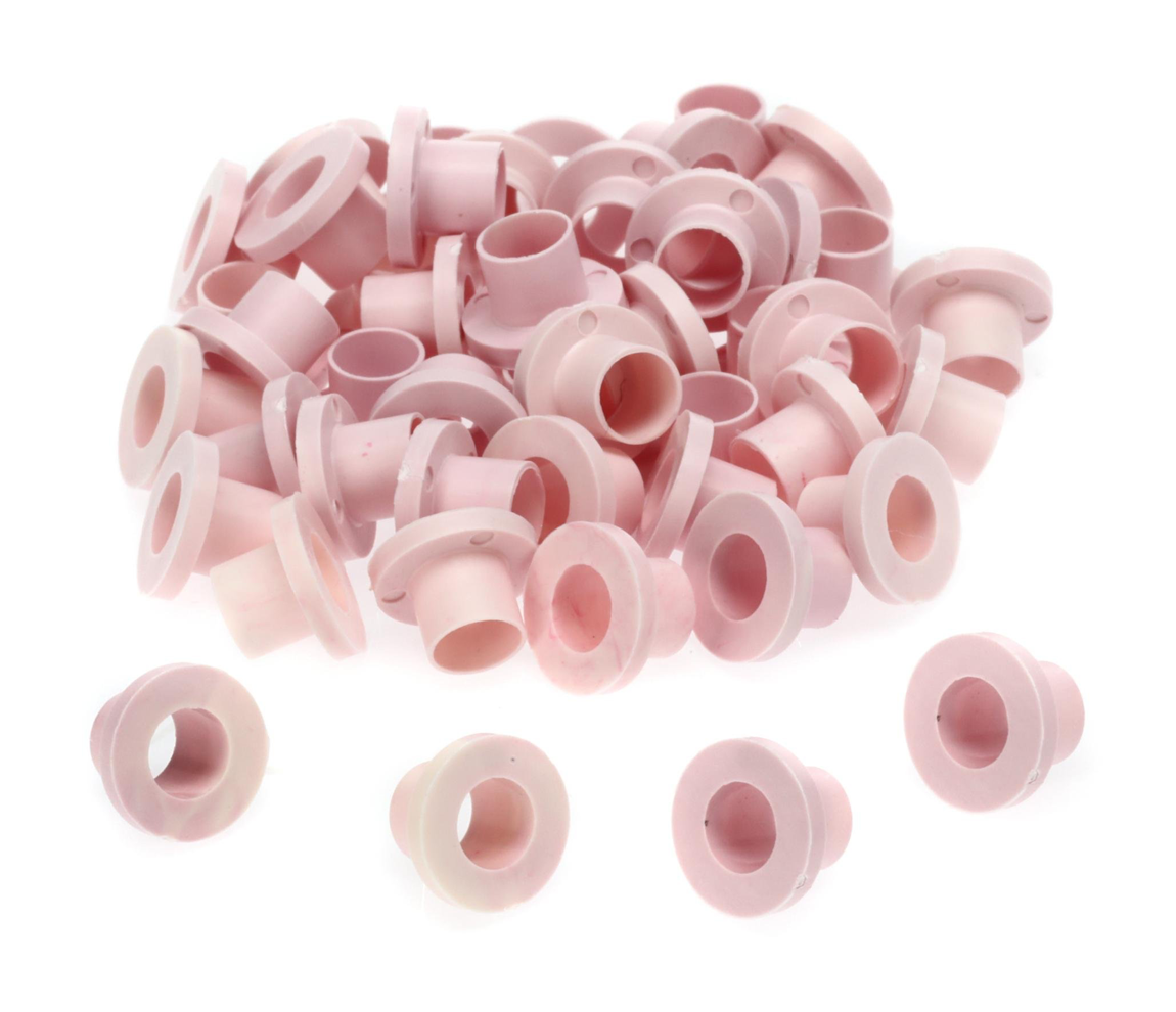 Danmar 100 Pack Nylon Tension Rod Washers - Pink