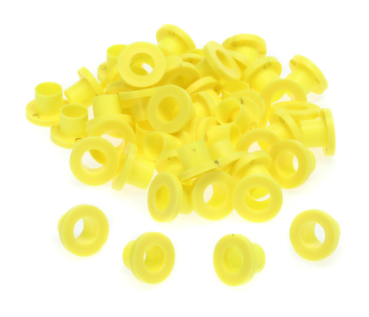 Danmar 100 Pack Nylon Tension Rod Washers - Yellow