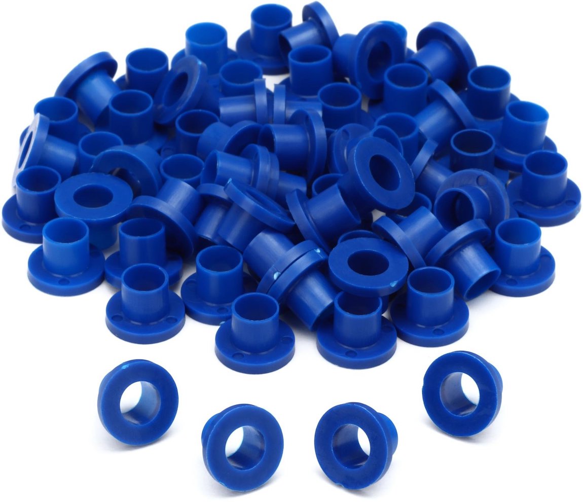 Danmar 50 Pack Nylon Tension Rod Washers - Blue