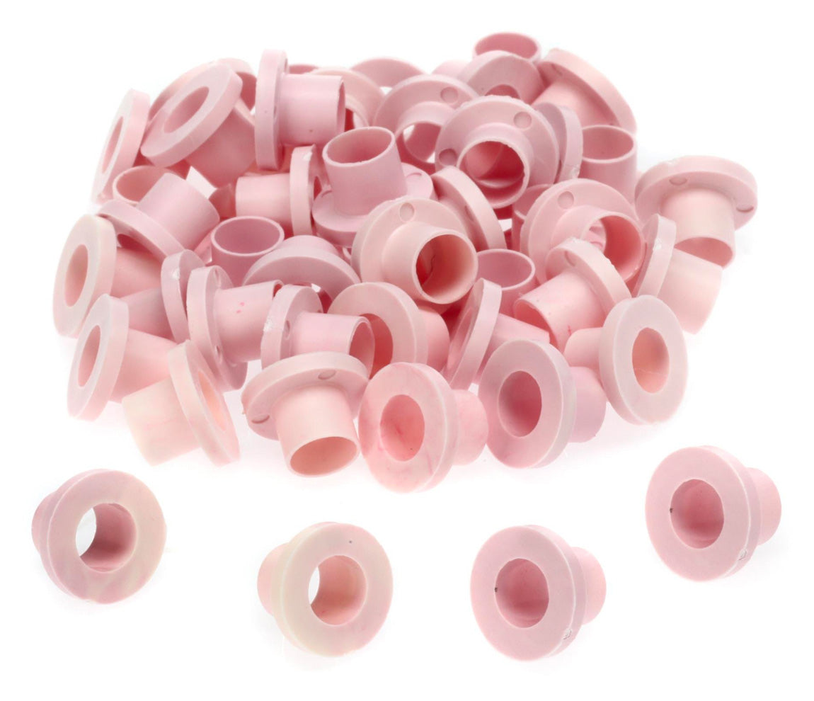 Danmar 50 Pack Nylon Tension Rod Washers - Pink