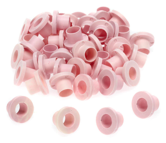 Danmar 50 Pack Nylon Tension Rod Washers - Pink