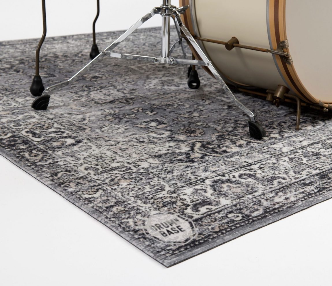 Drum N Base Vintage Persian Drum Rug - Grey - 185 x160cm
