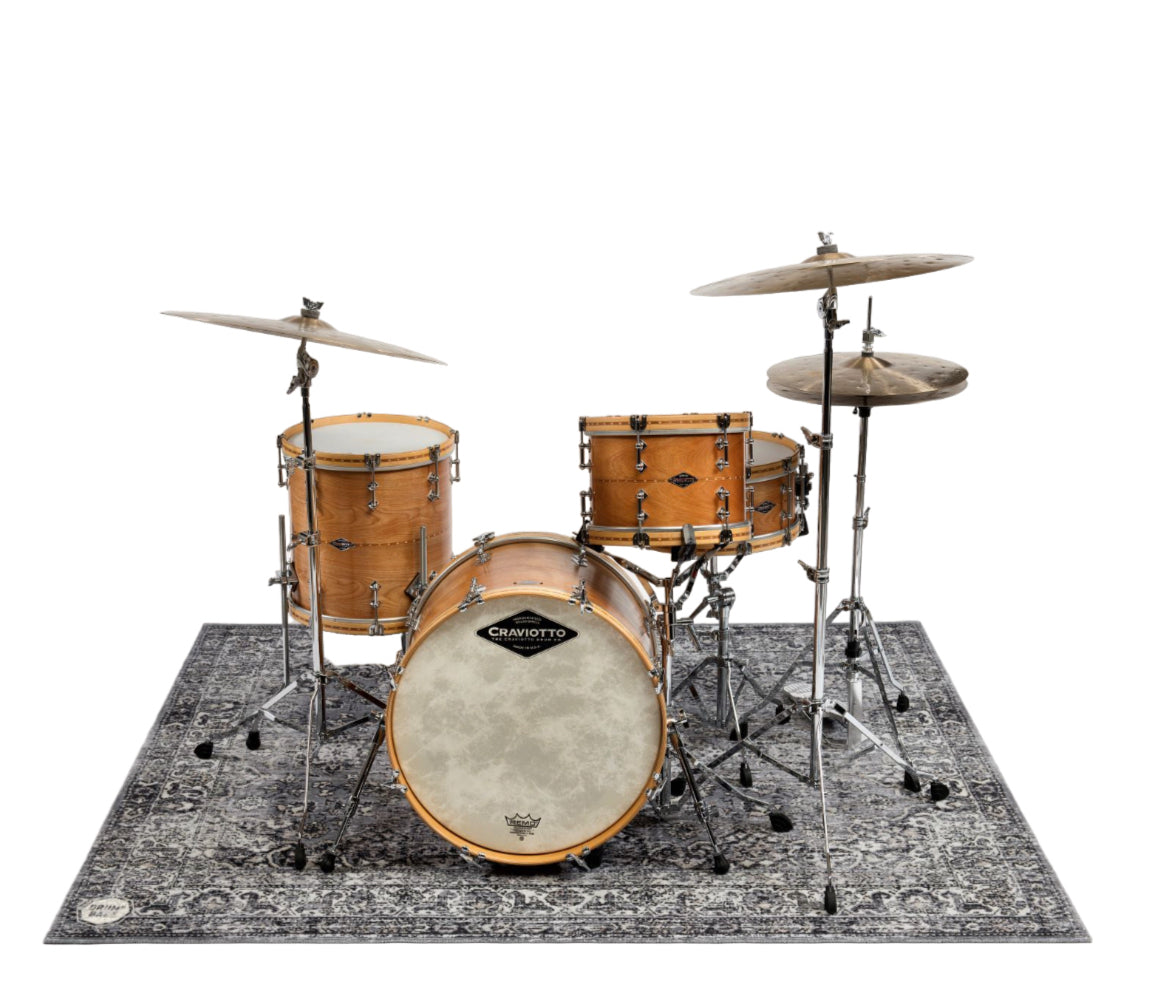 Drum N Base Vintage Persian Drum Rug - Grey - 185 x160cm