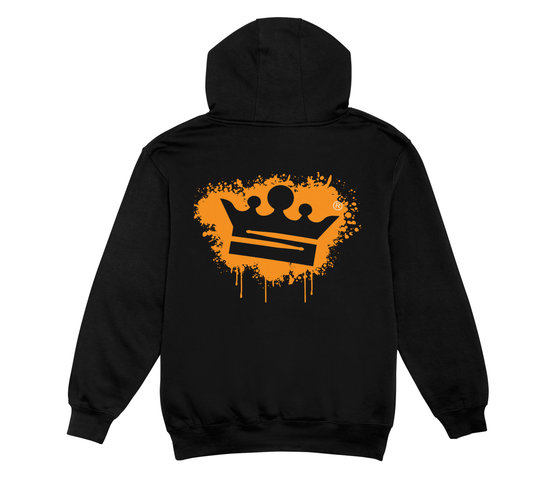 DRUMSHOP Hoodie 'The Crown Splat' Back View