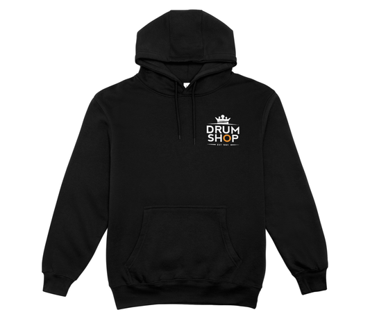 DRUMSHOP Hoodie 'The Crown Splat' Front View