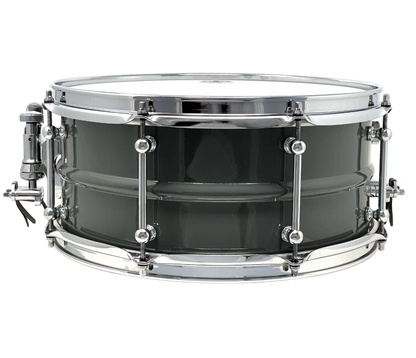 Dunnett Classic 14" x 6.5" Model 2N Carbon Steel Snare Drum - in Grey