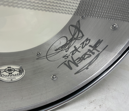 Dunnett 5mm 14" x 6.5" Carbon Steel 'Sledge' Snare Drum in Raw Living Finish