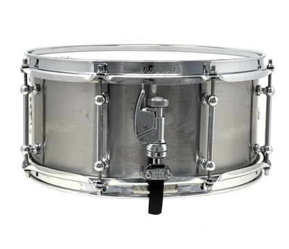 Dunnett 5mm 14" x 6.5" Carbon Steel 'Sledge' Snare Drum in Raw Living Finish