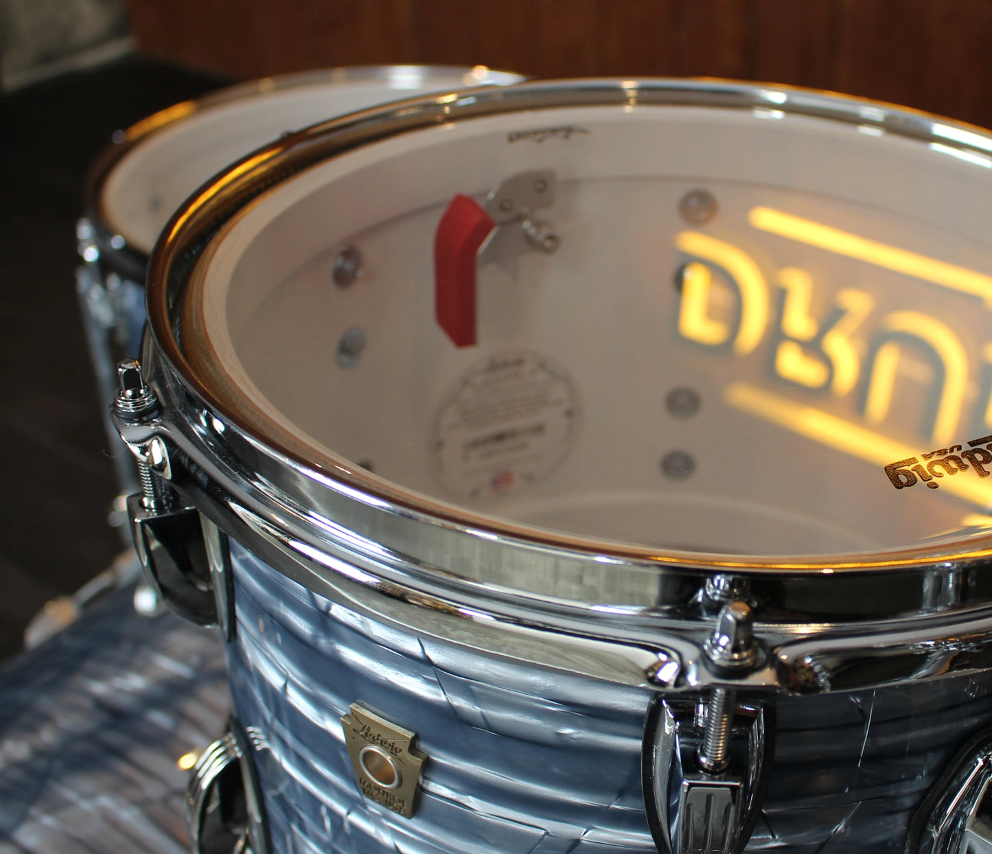 Ex Demo Ludwig Legacy Mahogany 3-Piece Shell Pack in Sky Blue Pearl