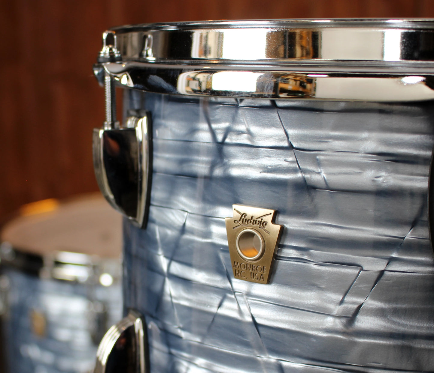 Ex Demo Ludwig Legacy Mahogany 3-Piece Shell Pack in Sky Blue Pearl