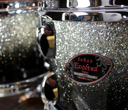 Pre Loved Sakae Evolved 22" 4-Piece Shell Pack in Black and Gold
