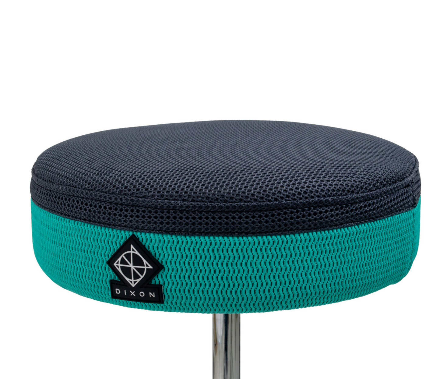 Dixon Round Drum Throne in Black/Teal