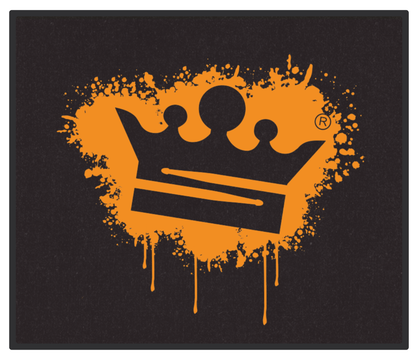 Drumshop Drum Rug Crown Splat Orange