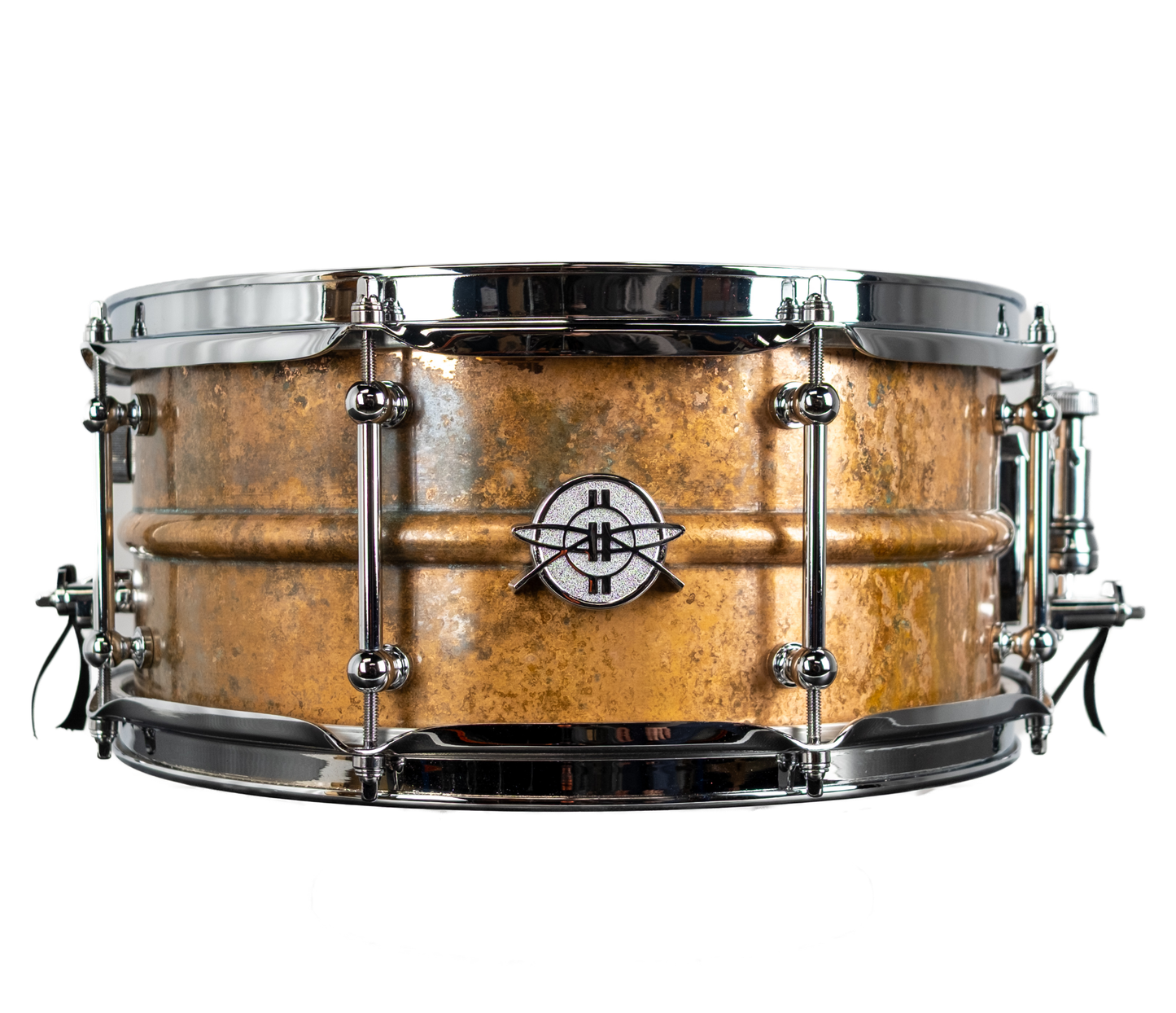Dunnett Classic Model 2N 14" x 6.5" Carbon Steel Snare Drum in Antique Bronze