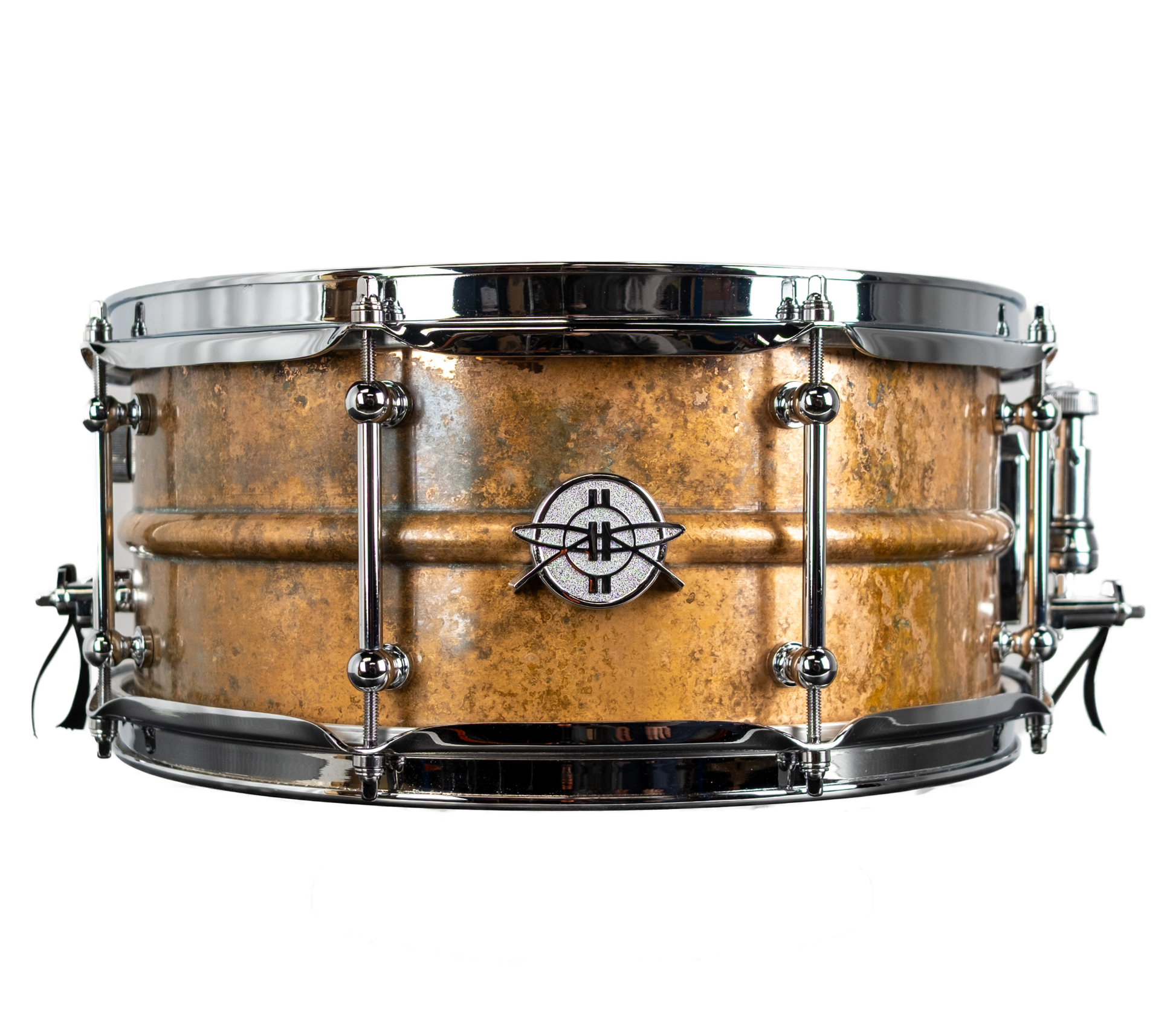 Dunnett Classic Model 2N 14" x 6.5" Carbon Steel Snare Drum in Antique Bronze