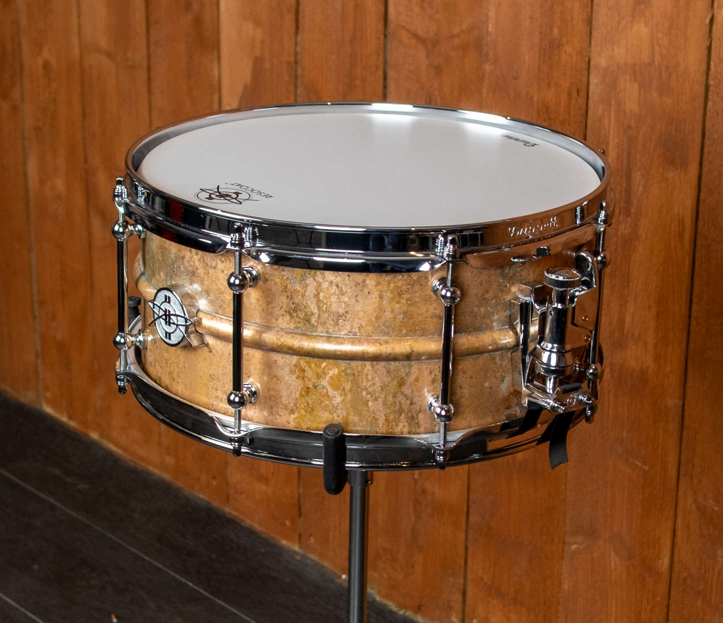 Dunnett Classic Model 2N 14" x 6.5" Bronze Snare Drum in Antique Bronze Patina