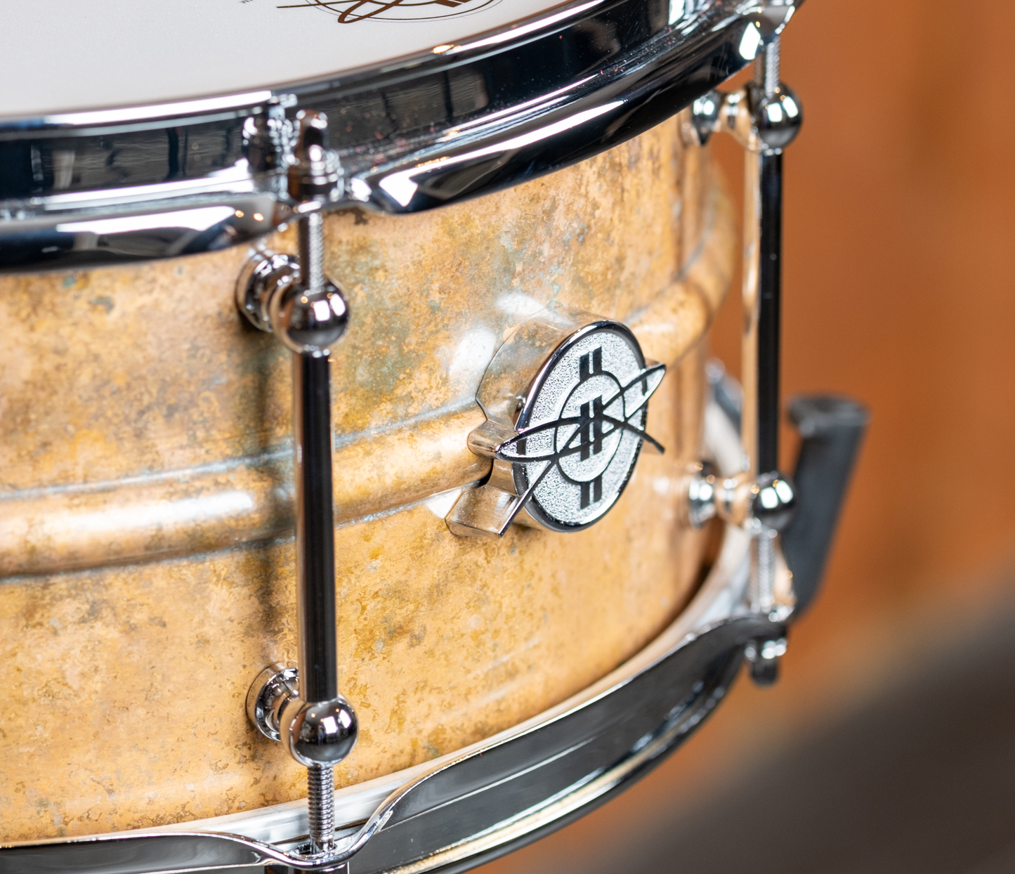Dunnett Classic Model 2N 14" x 6.5" Bronze Snare Drum in Antique Bronze Patina
