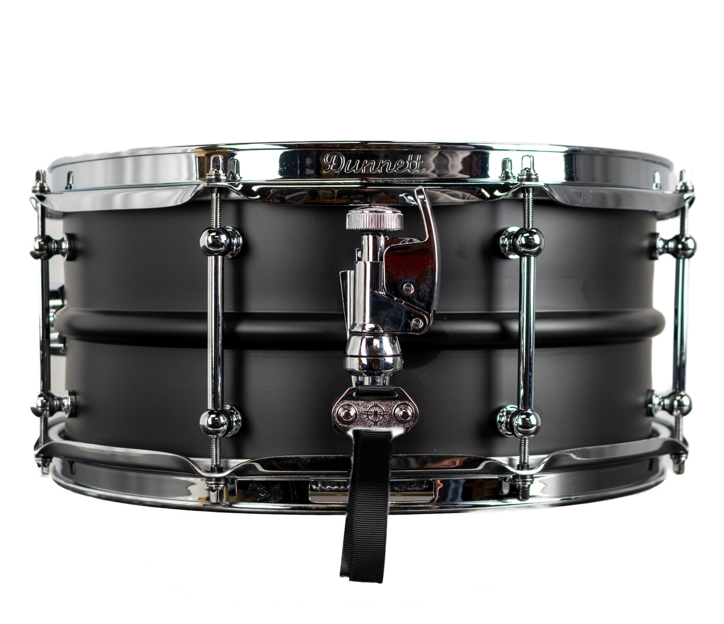 Dunnett Classic Model 2N 14" x 6.5" Carbon Steel  Snare Drum in Matt Black