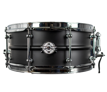 Dunnett Classic Model 2N 14" x 6.5" Carbon Steel  Snare Drum in Matt Black
