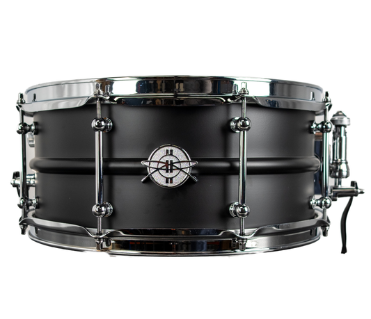 Dunnett Classic Model 2N 14" x 6.5" Carbon Steel  Snare Drum in Matt Black