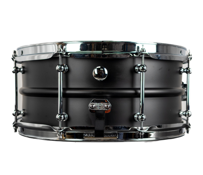 Dunnett Classic Model 2N 14" x 6.5" Carbon Steel  Snare Drum in Matt Black