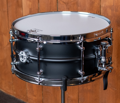 Dunnett Classic Model 2N 14" x 6.5" Carbon Steel  Snare Drum in Matt Black