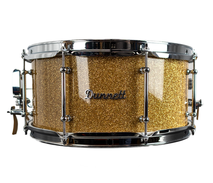 Dunnett Classic StereoPly 14" x 7" Snare Drum in Bronze B20 Sparkle