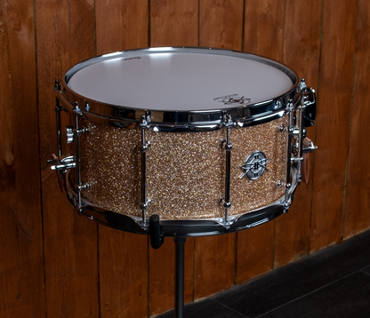 Dunnett Classic StereoPly 14" x 7" Snare Drum in Champagne Sparkle